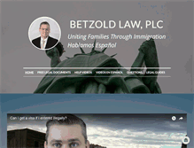 Tablet Screenshot of betzoldlaw.com